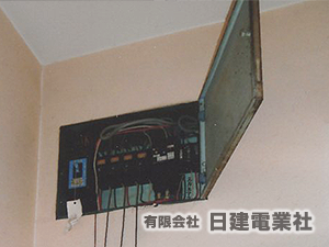 焼津市の日建電業社　住宅用分電盤改修工事の施工事例
